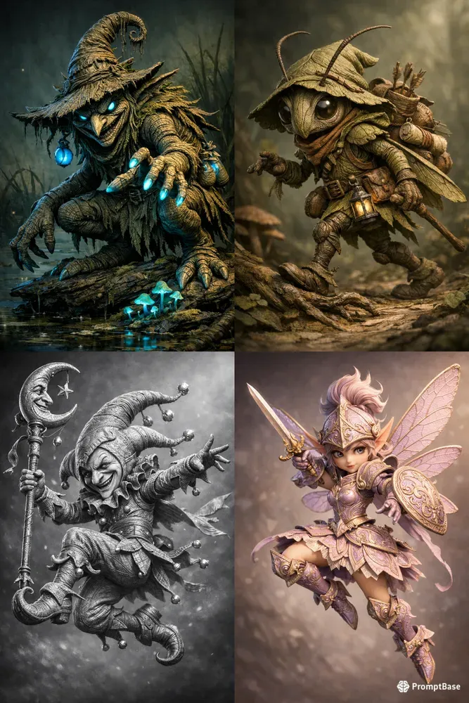 Whimsical Inkto3D Characters