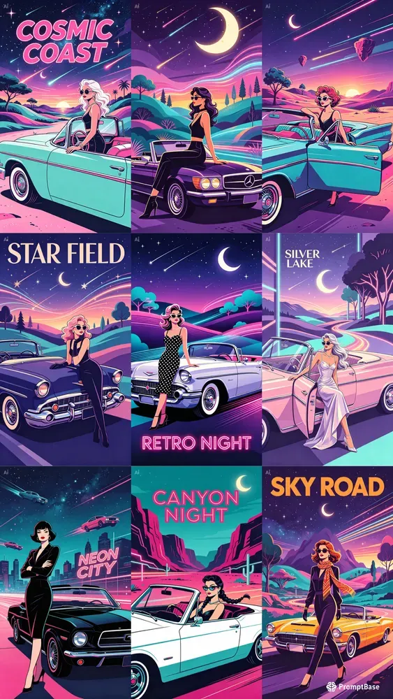Retro Car Fantasy Posts
