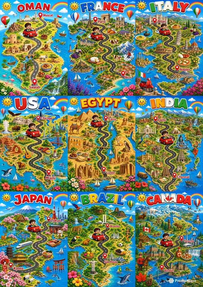 Create Fun Road Trip Maps For Kids