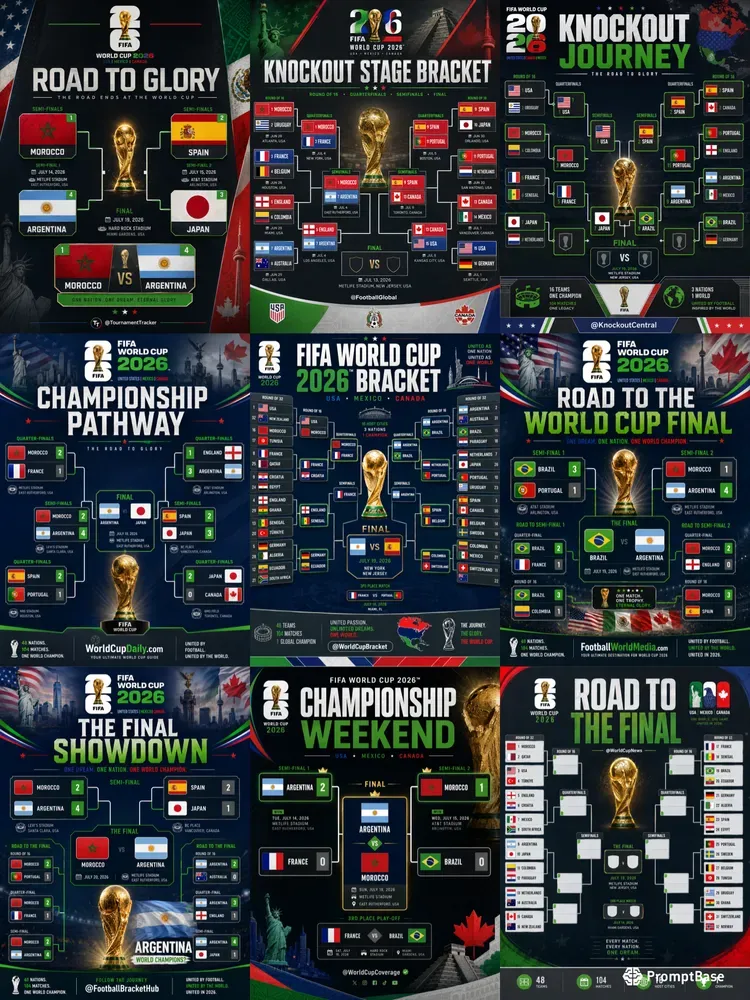 World Cup 2026 Bracket Graphics