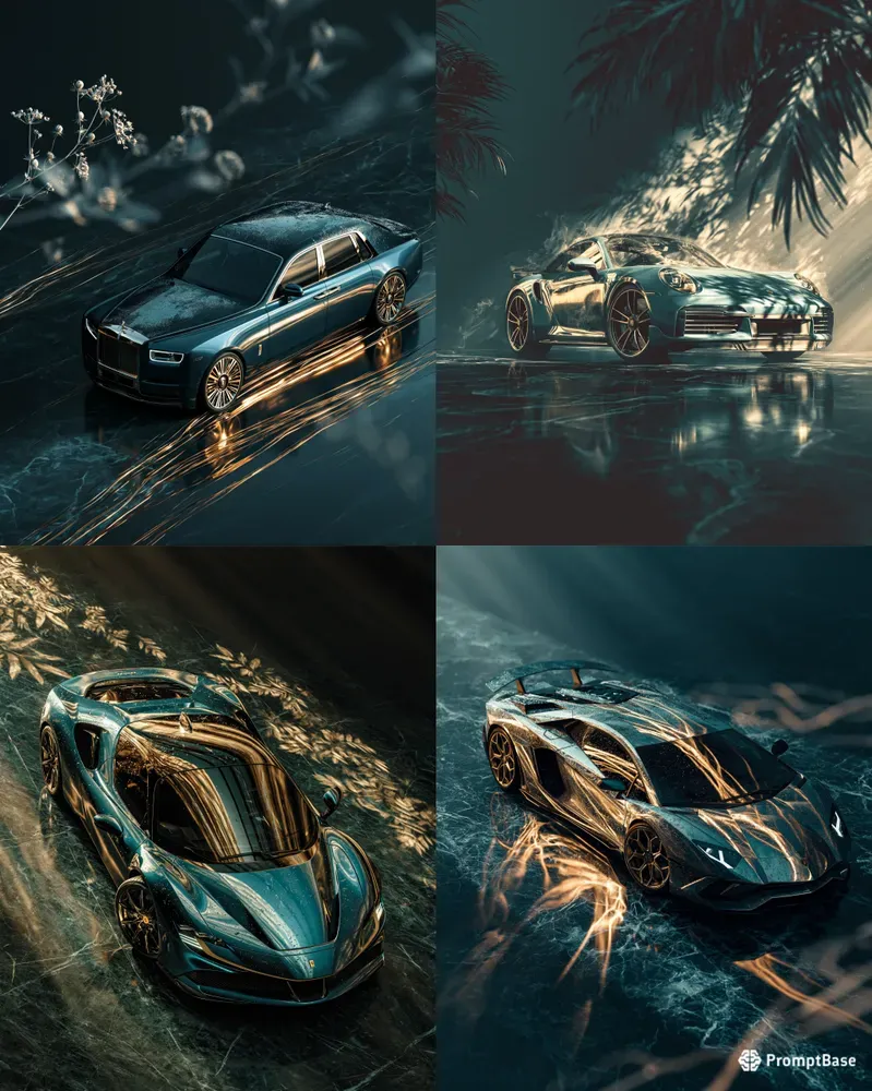 Luxury Car Editorial Product Scenes