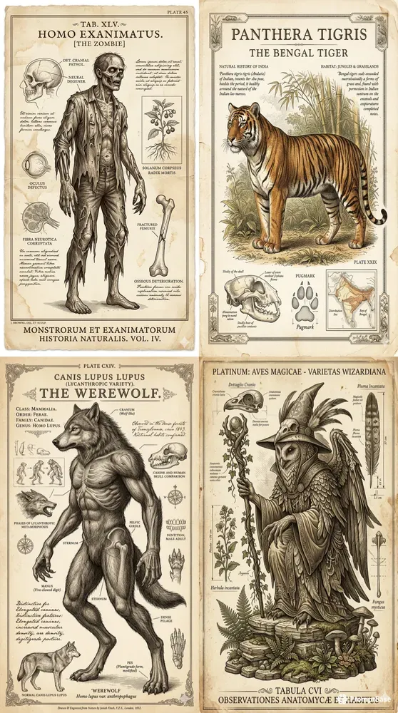Vintage Natural History Engravings