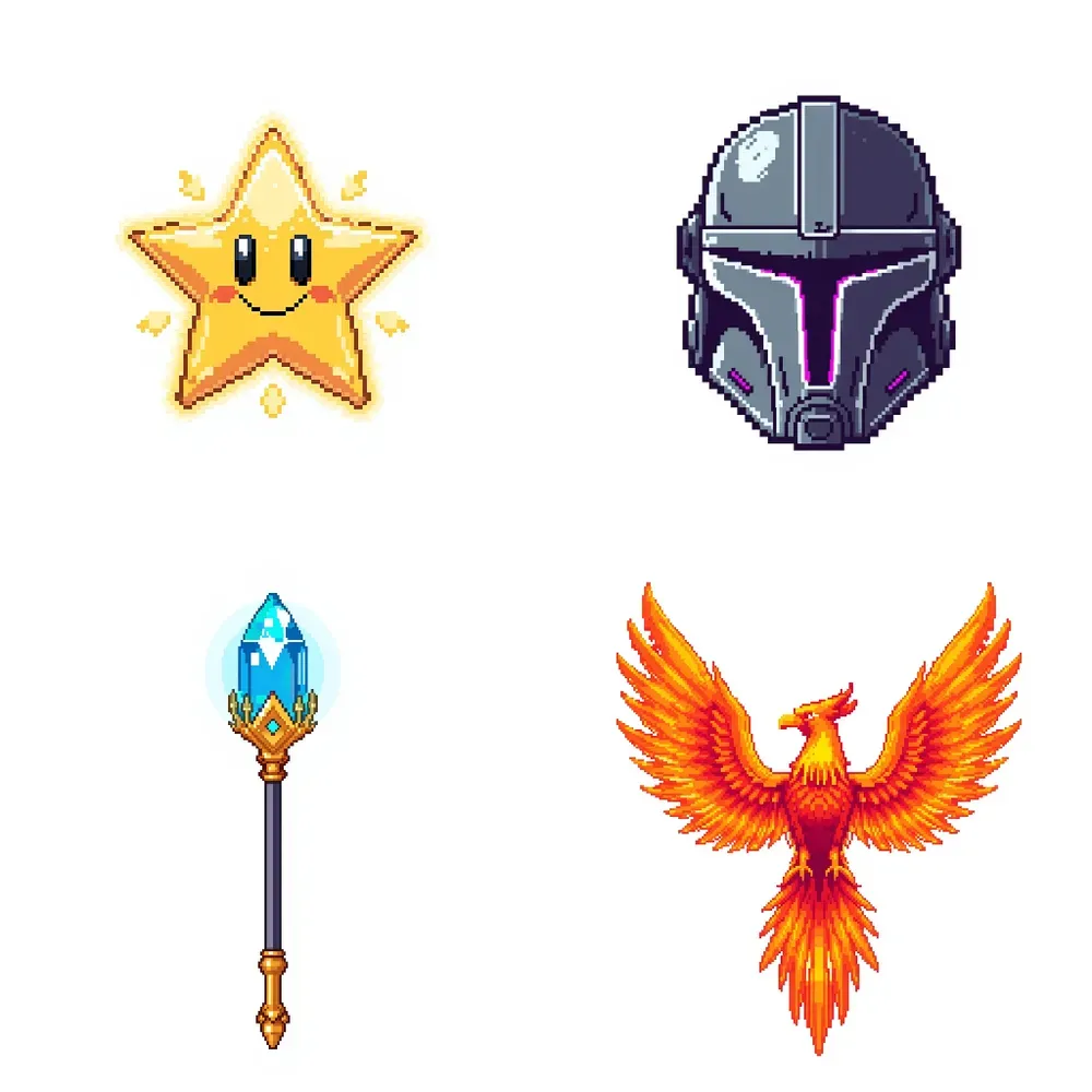 Classic 8bit Pixel Art Game Assets