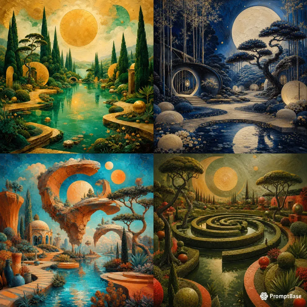 Dreamscape Botanical Realms Surreal