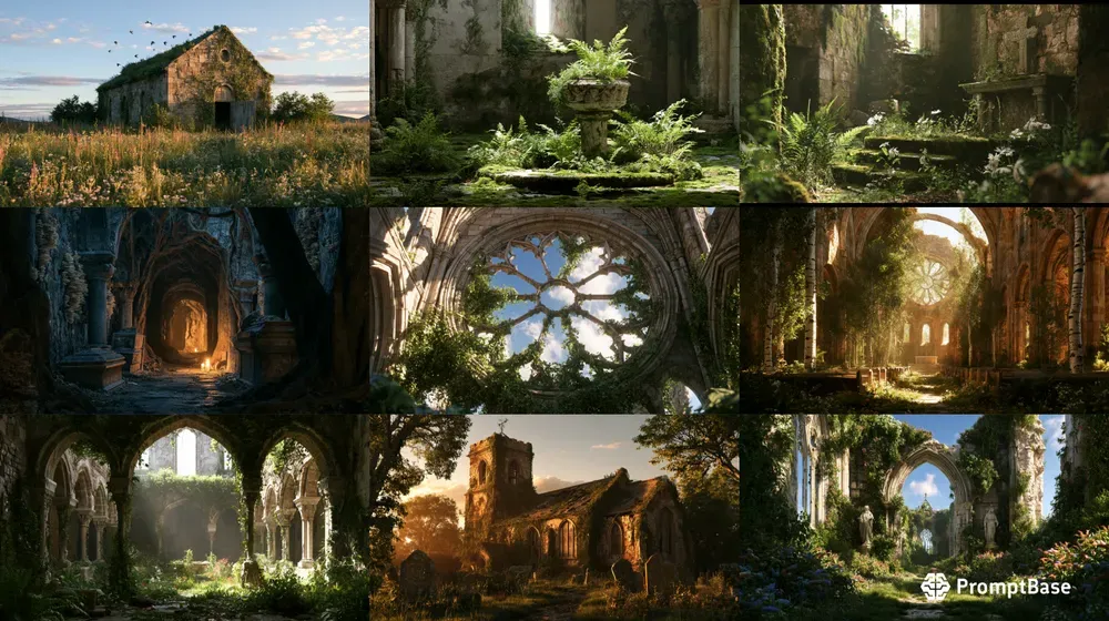 Abandoned Churches Art Generator