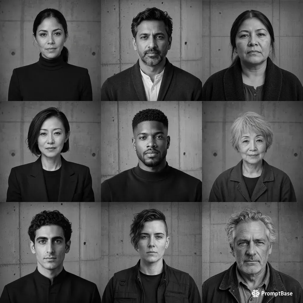 Monochrome Social Media Avatars