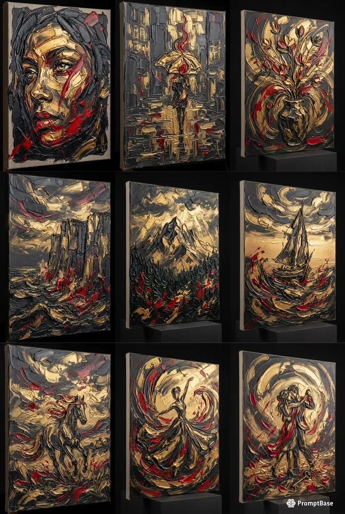 Luxury Impasto Art