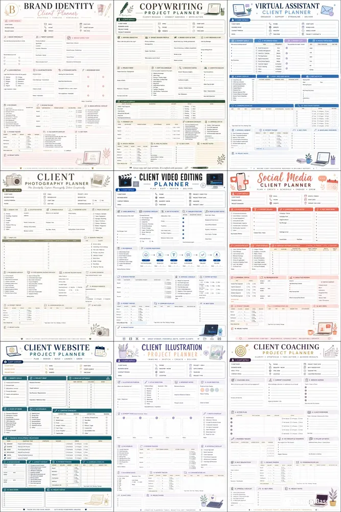 Freelance Client Project Planner Pages