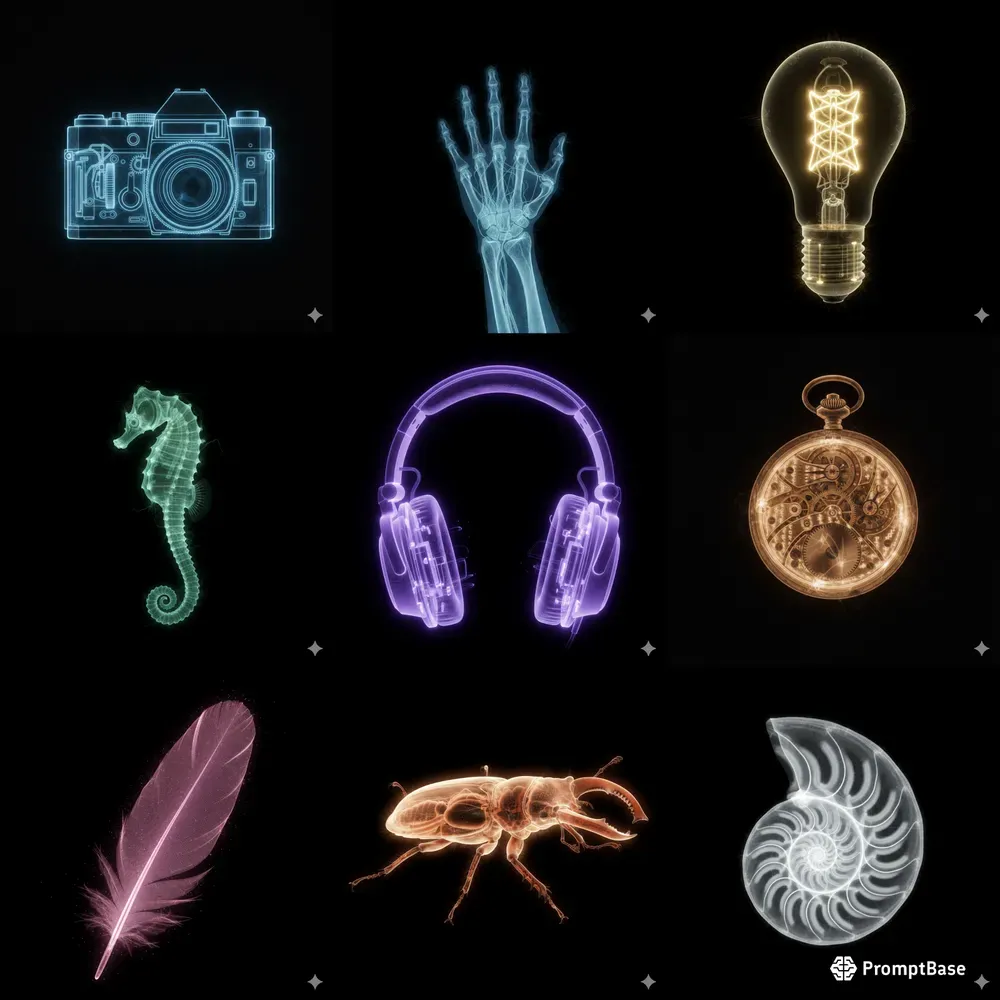 Ethereal Cybernetic Xray Art Generator