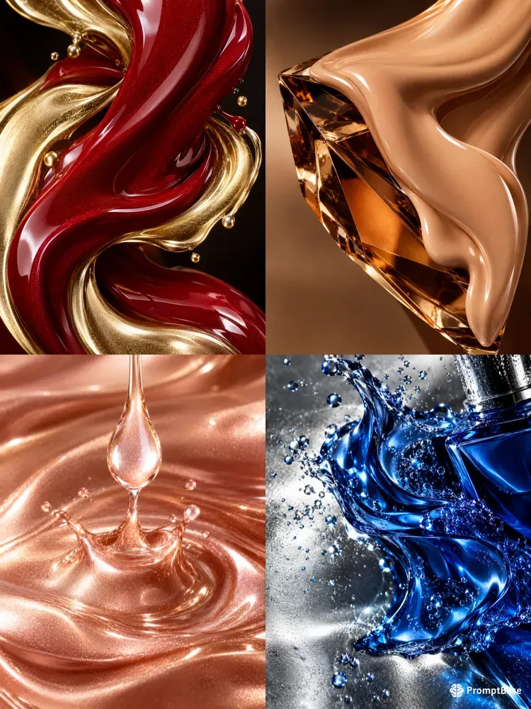 Liquid Luxury Cosmetics Photography