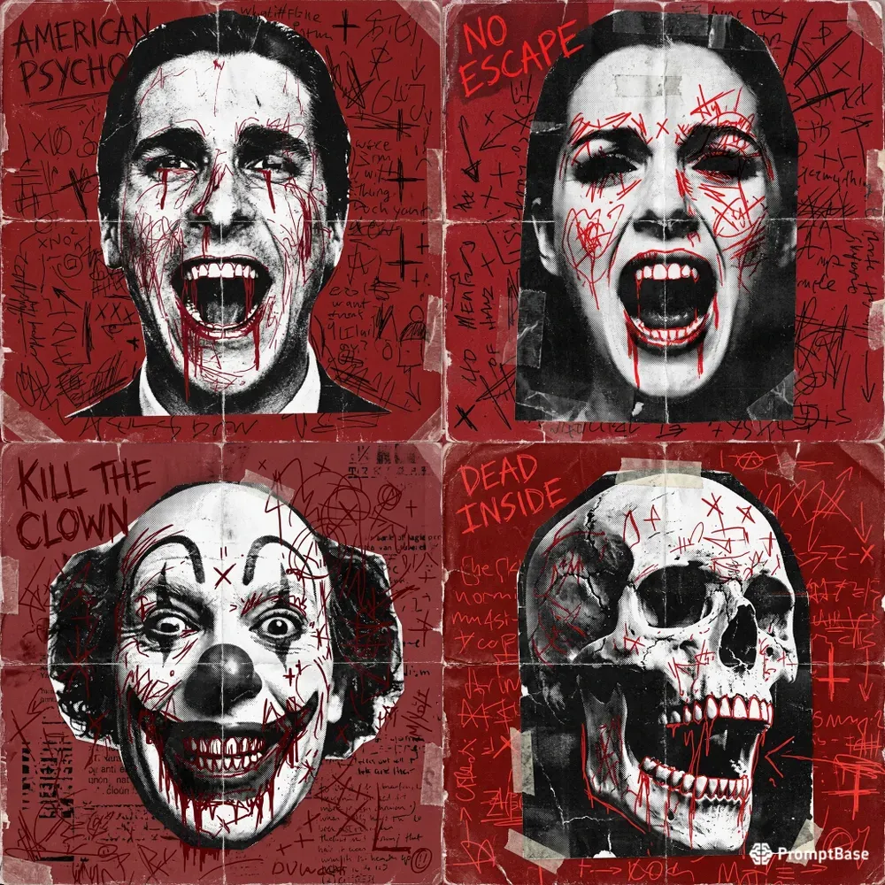 Haunting Dark Mixed Media Posters