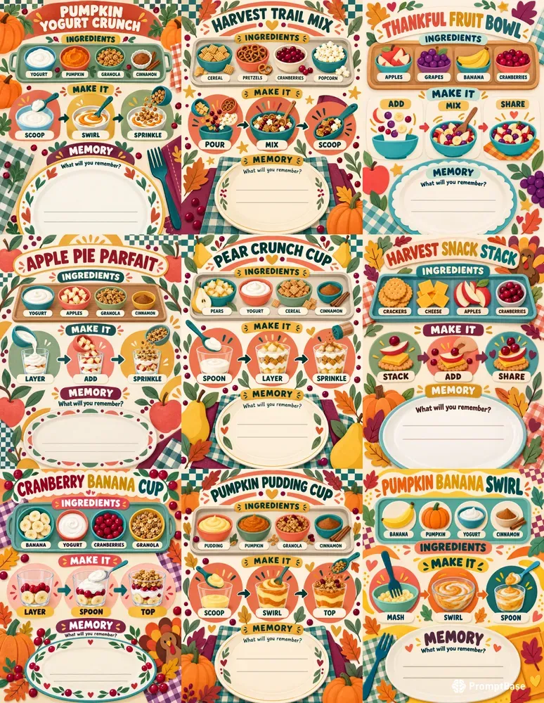 Family Thanksgiving Recipe Pages