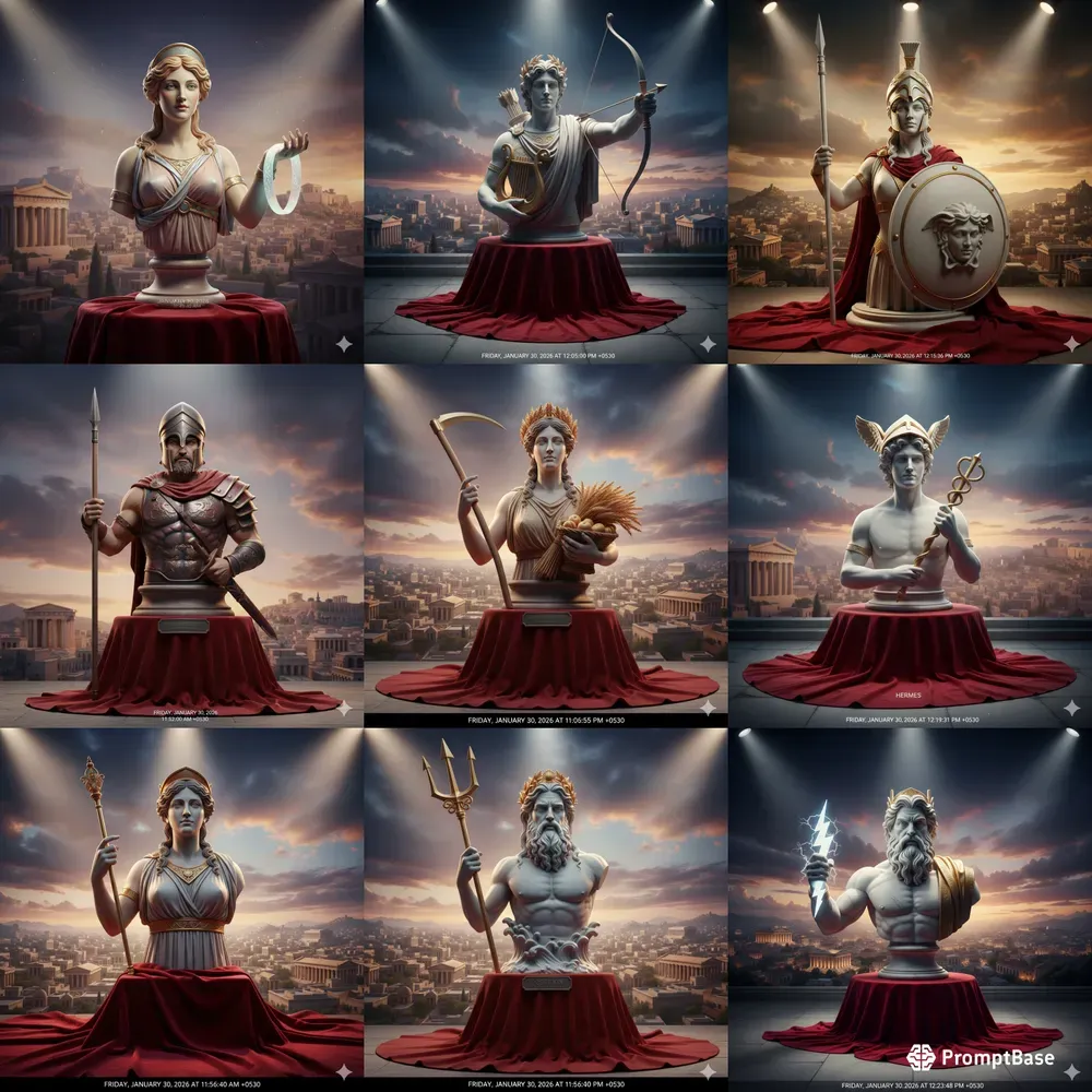 Divine Marble Greek God Sculptures