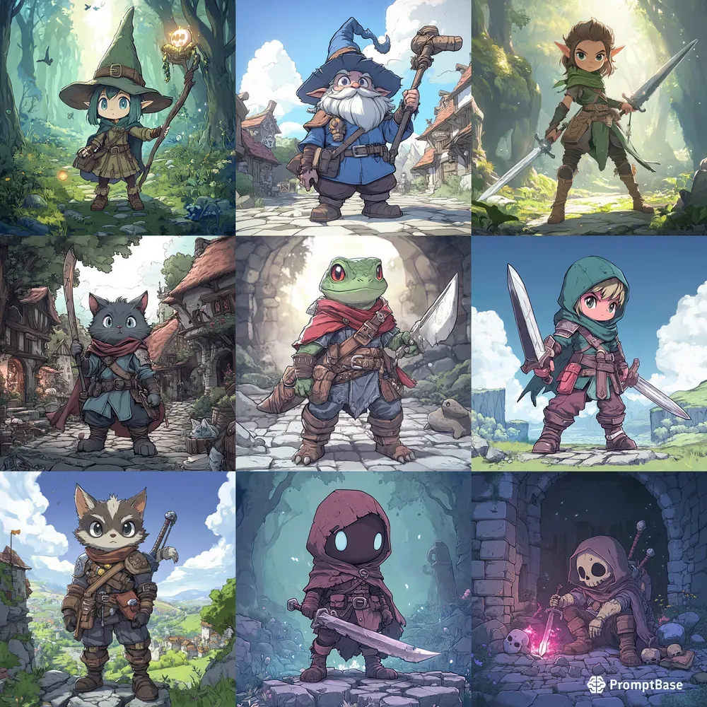 Fantasy Style Dnd Mmo Cartoon Game Art