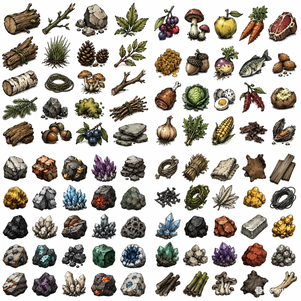 Survival Game Asset Creation Tools
