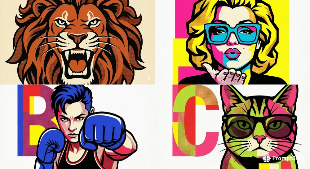 Halftone Comic Style