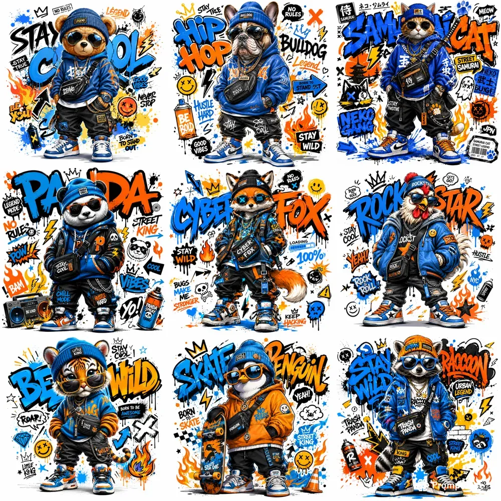 Urban Graffiti Animal Tshirts
