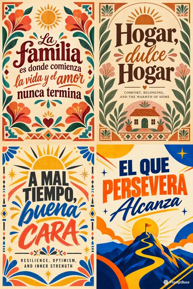 Spanish Latino Quote Wall Art