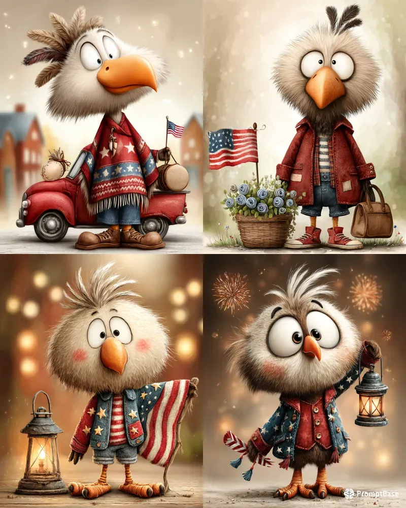 Vintage Americana Eagle Independence
