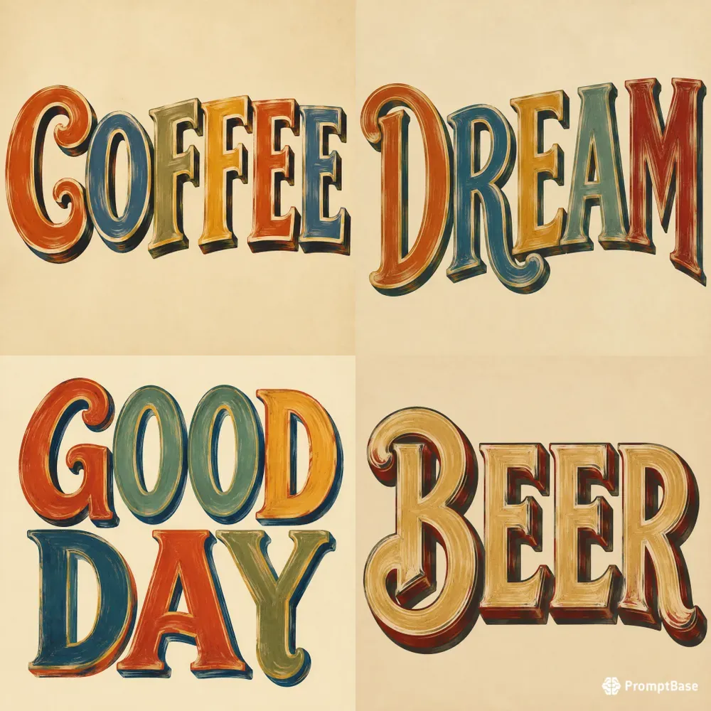 Vintage Handpainted Sign Typographies
