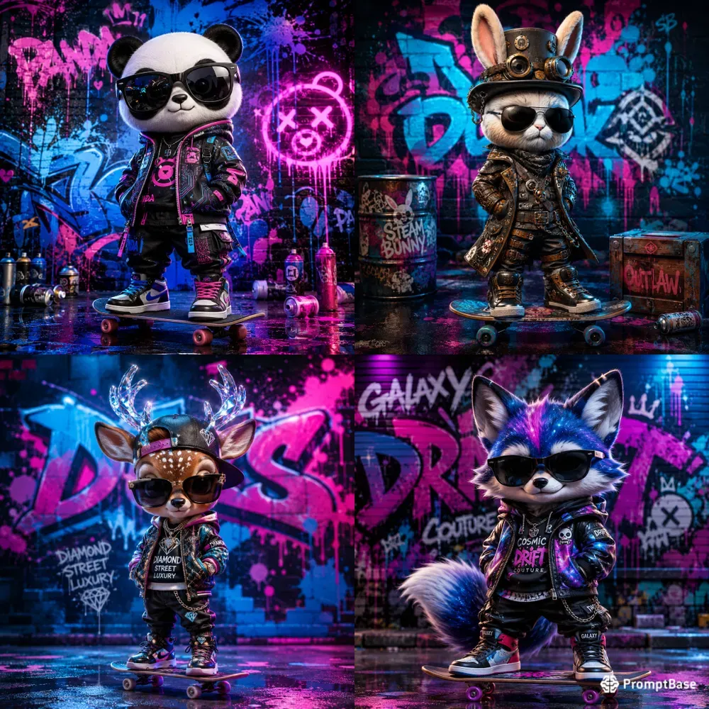 Urban Rebel Collectible Characters
