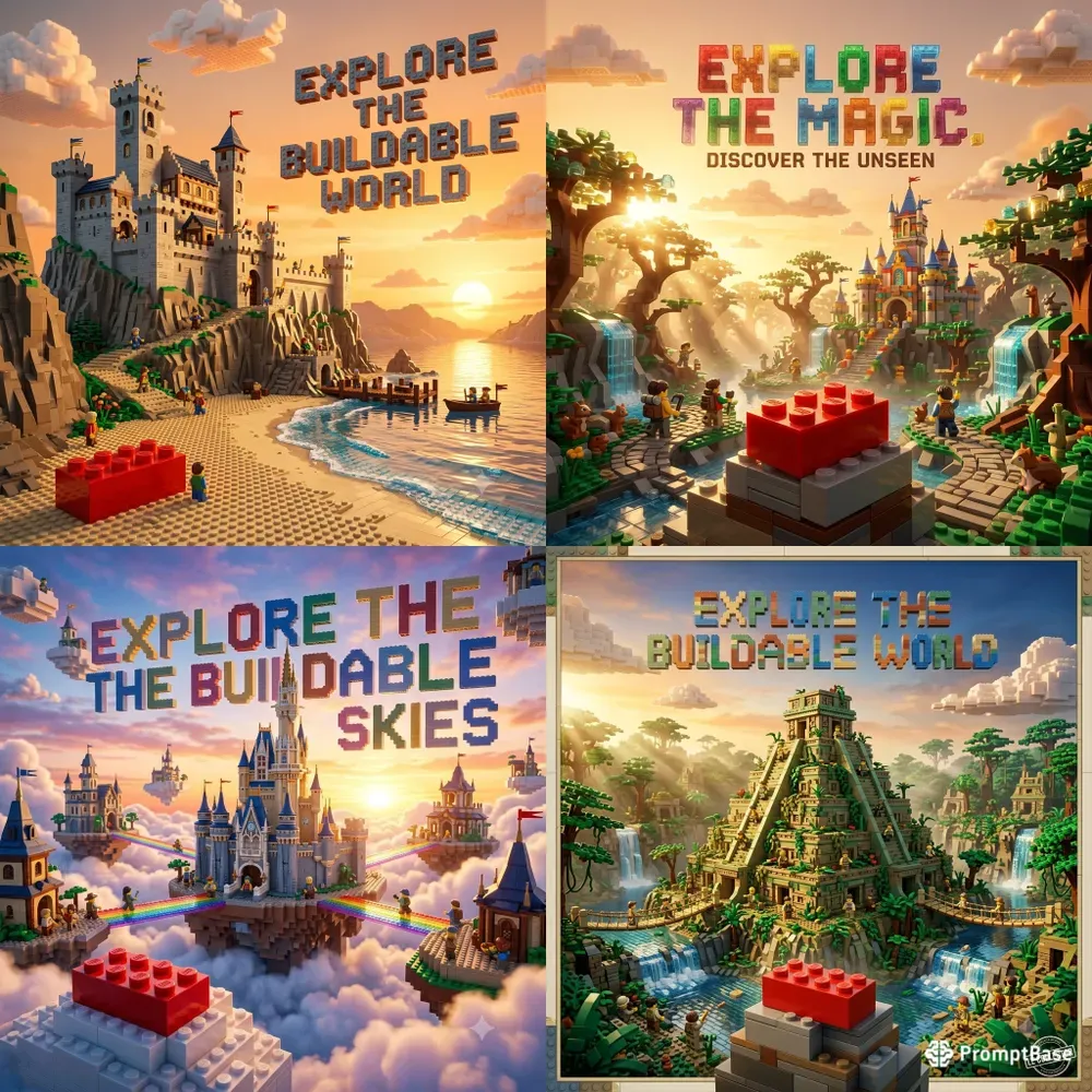 Lego Cinematic Travel Posters
