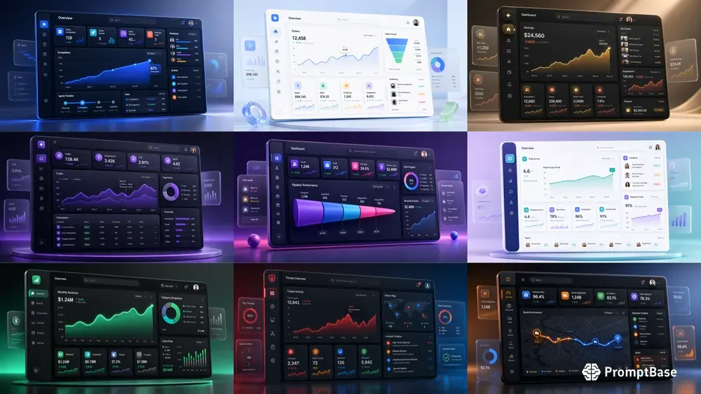 3d Saas Dashboard Ui Generator