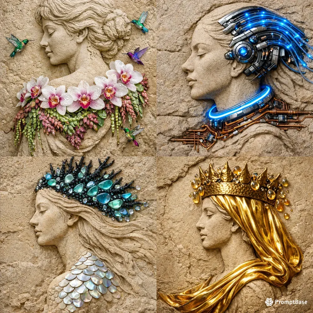 Surreal Stone Jewel Sculptures