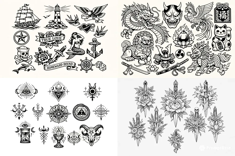 Tattoo Flash Sheet Generator