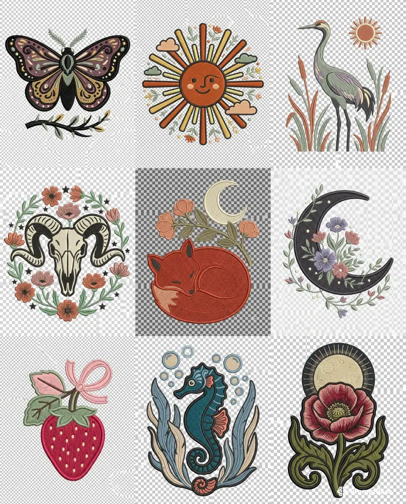 Faux Embroidery Graphics