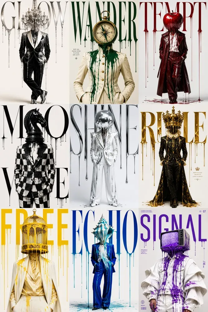 Editorial Dada Fashion Poster Art