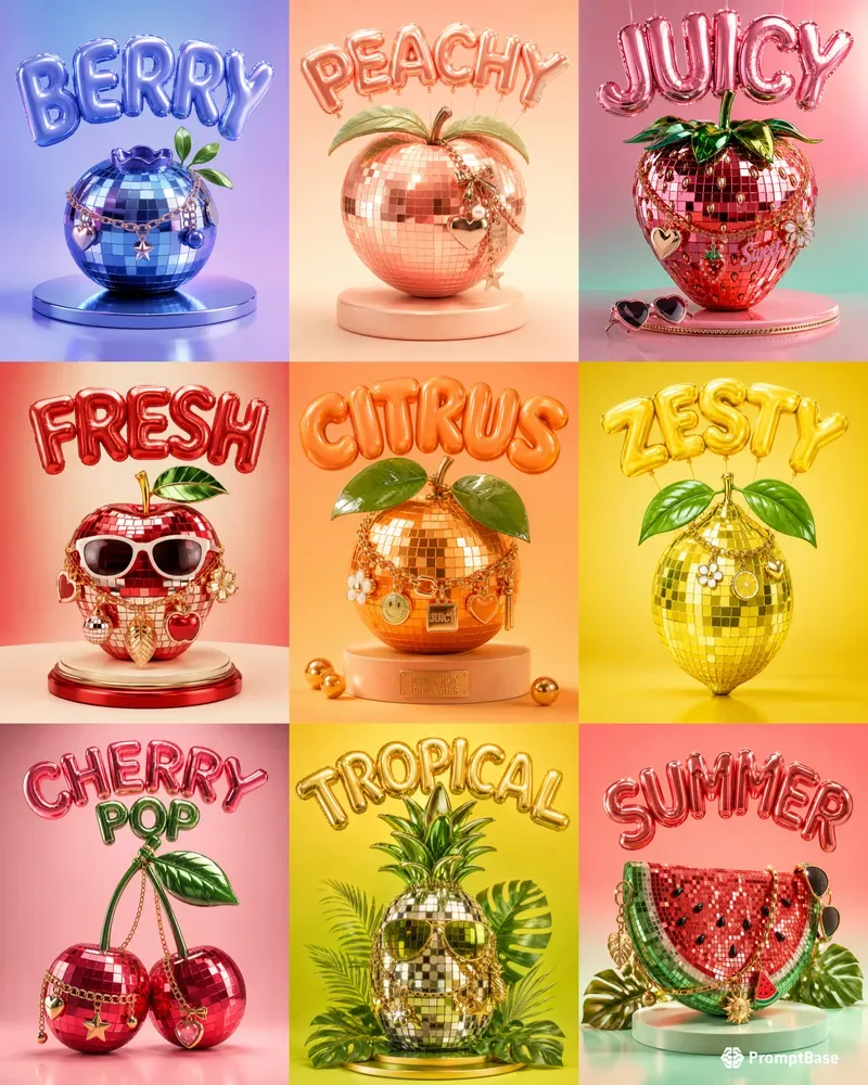 Luxury Disco Object Posters