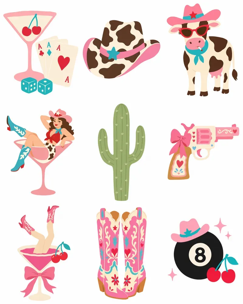 Coquette Westerns Clipart