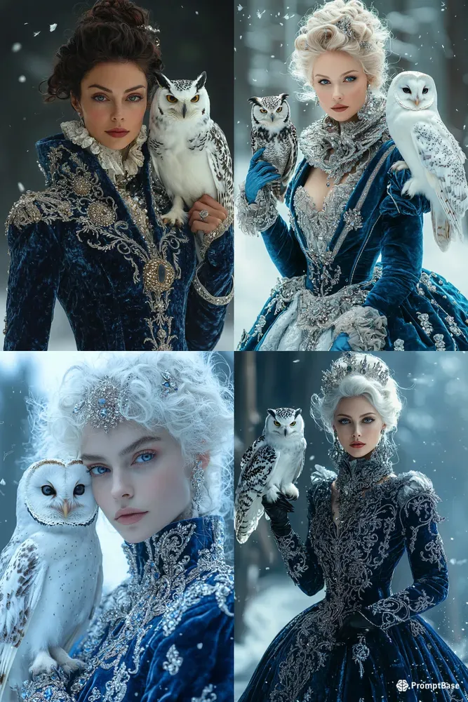 Sapphire Owl Sovereign Fantasy Art
