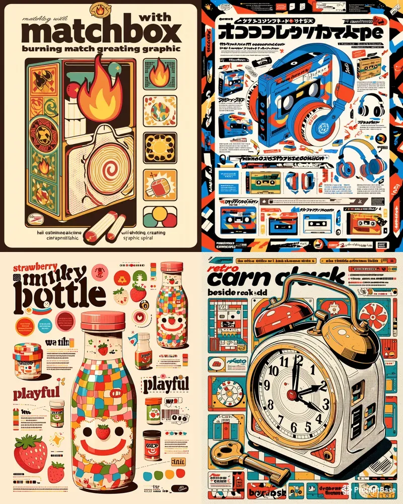 Retro Everyday Object Posters