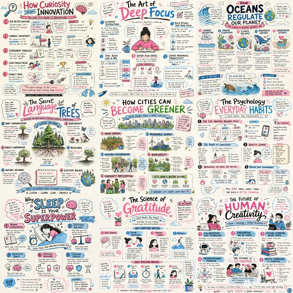 Handdrawn Visual Thinking Posters