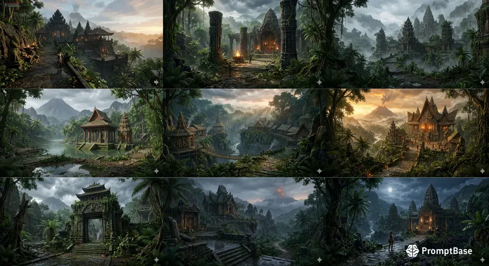 Nusantara Jungle Temple Ruins