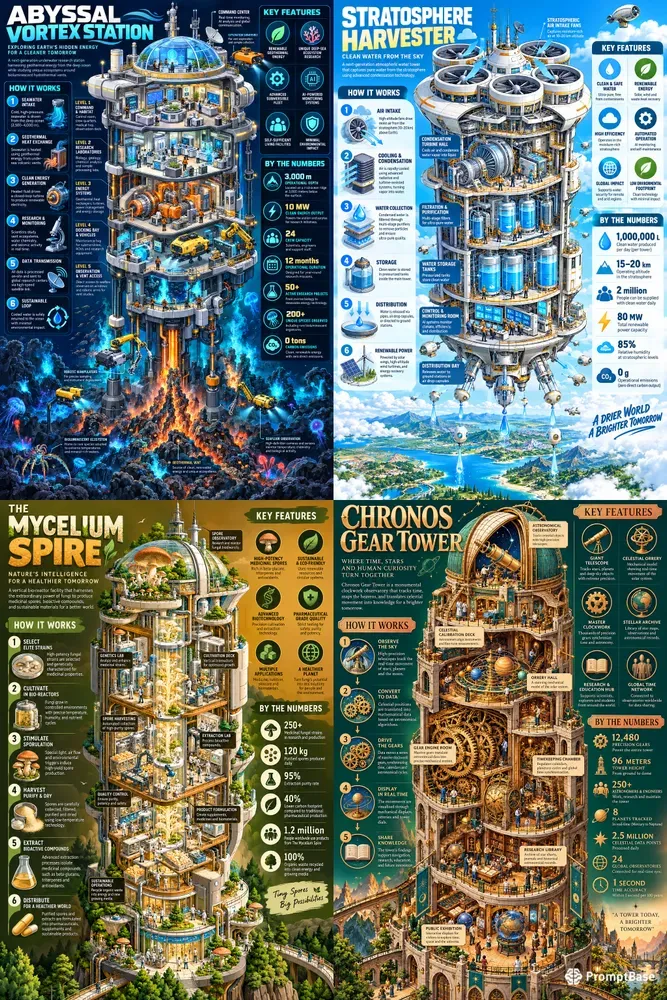 Isometric Cutaway Infographic Pro