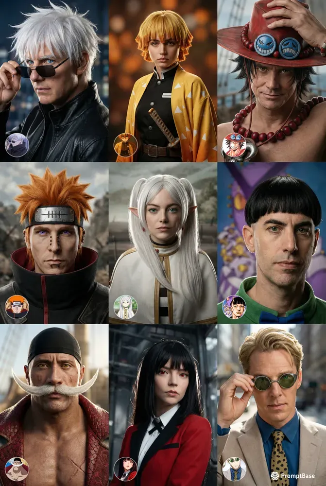 Portray Yourself As Anime Characters