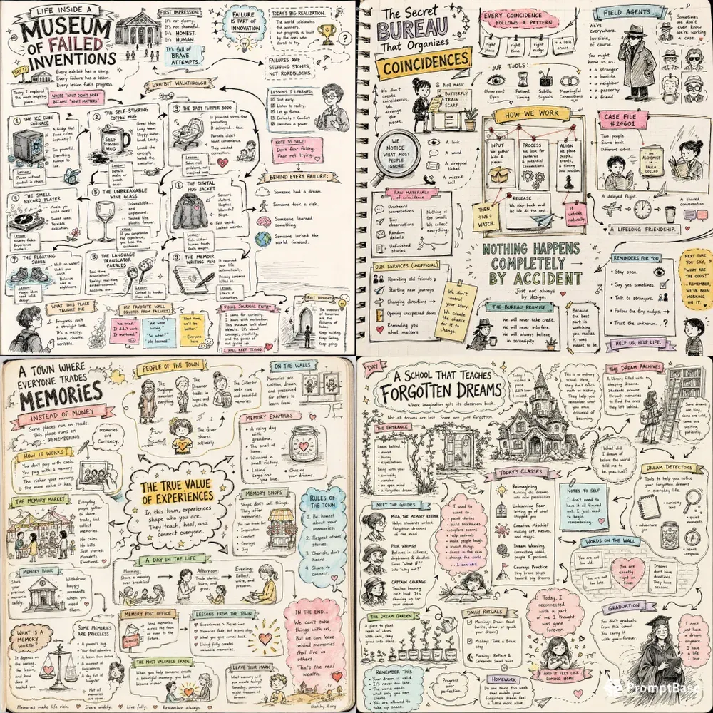 Sketchnote Storyboard Journal Generator