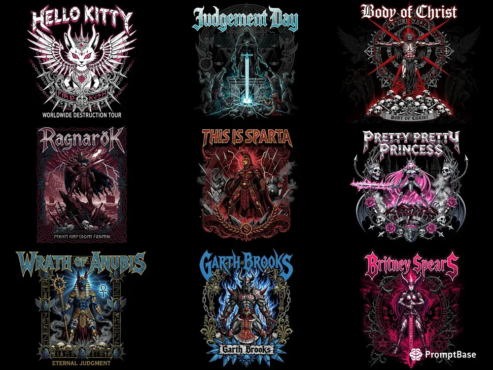Metal Tshirt Designs