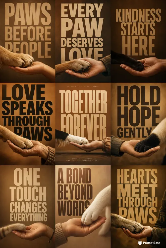Paws Before People Posters