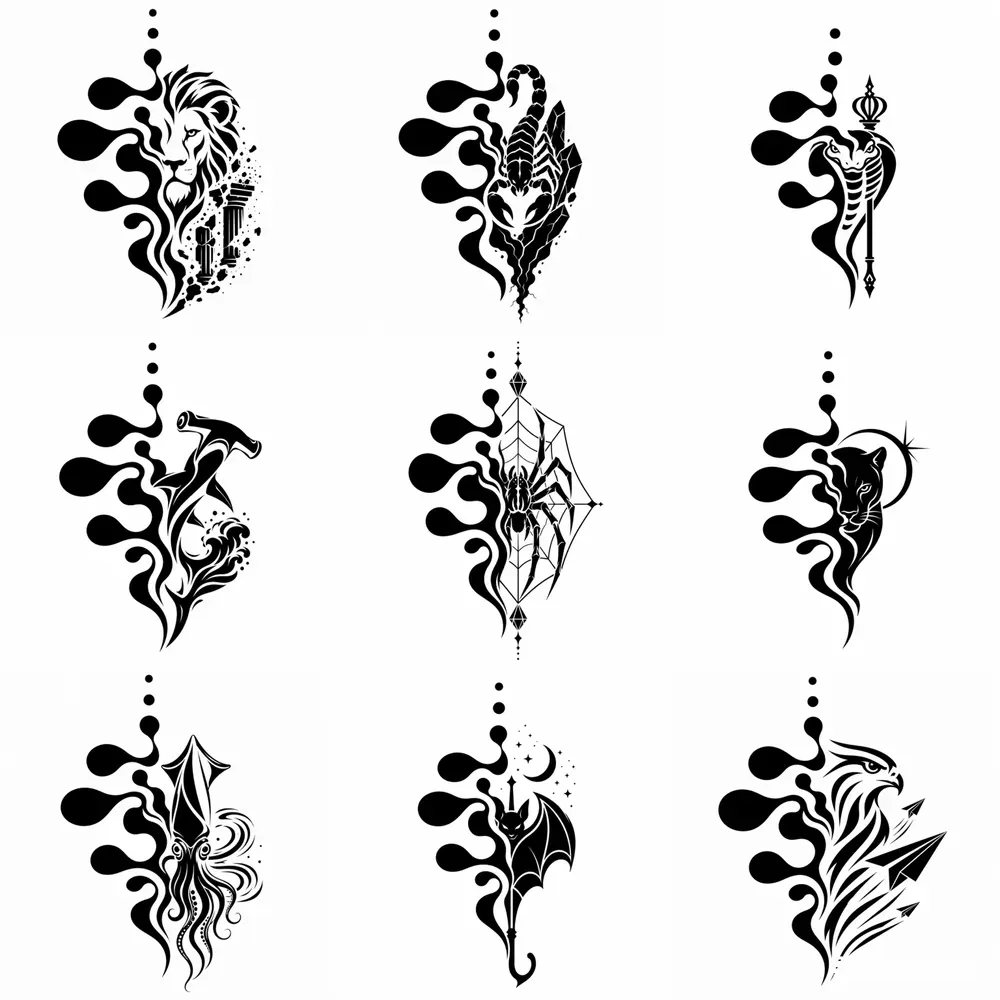Abstract Mascot Animal Logos
