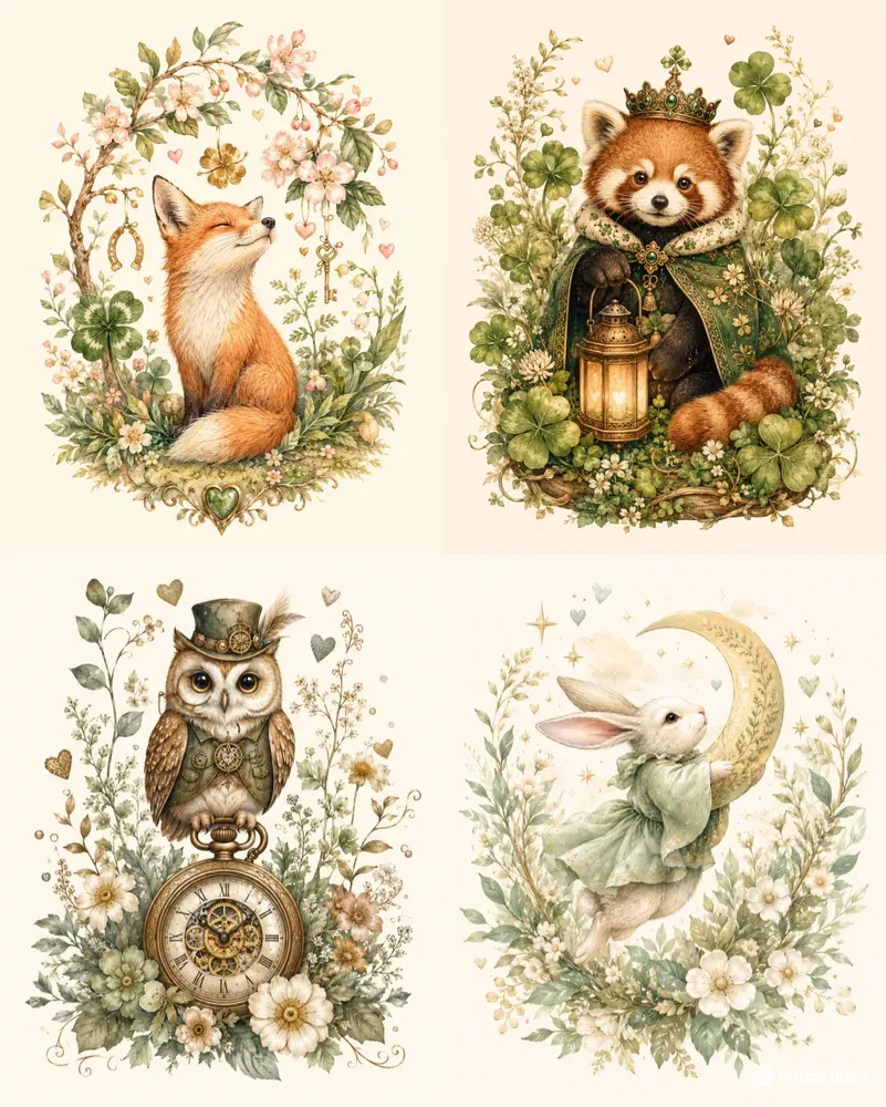 Whimsical Botanical Animals