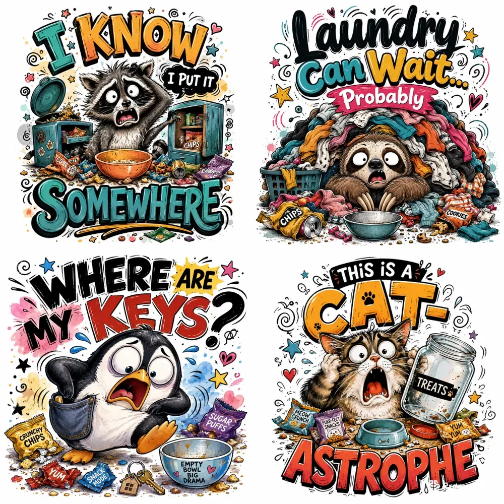Whimsical Animal Crisis Tshirts