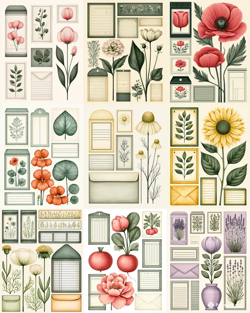 Vintage Seed Catalog Assets