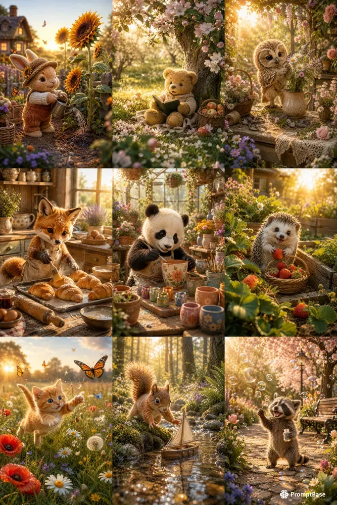 Cozy Morning Story Scenes
