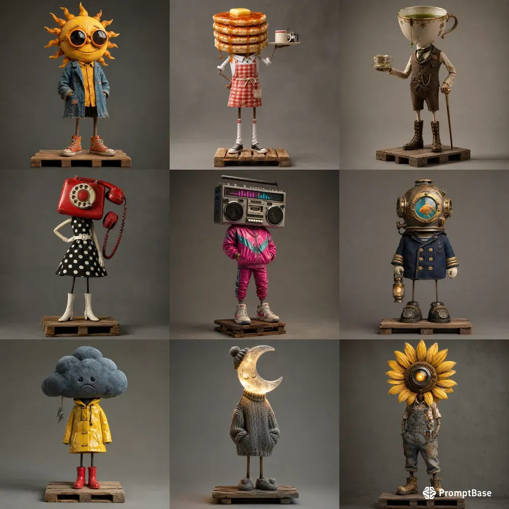 Quirky Surreal 3D Characters