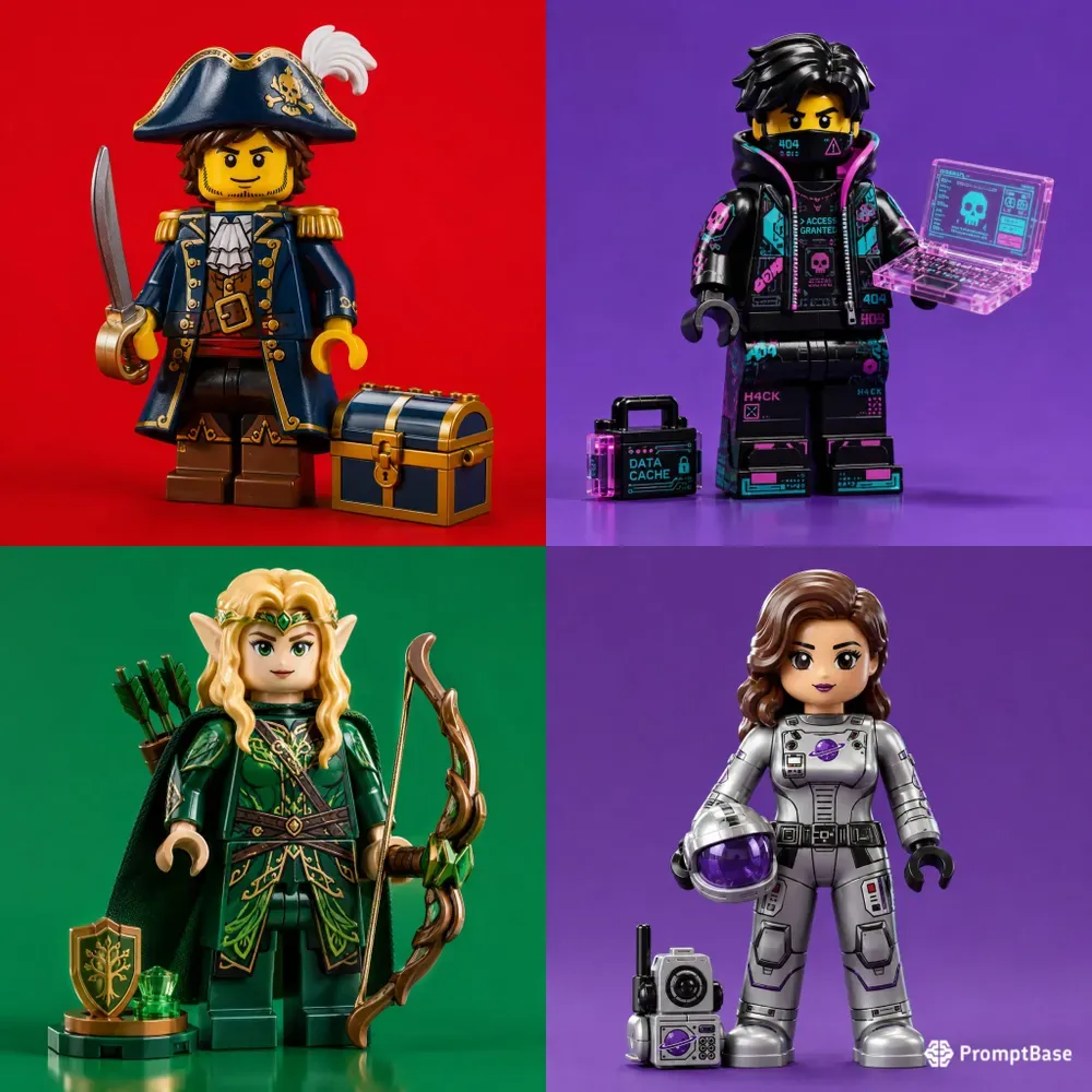 Mini Brick Hero Portraits