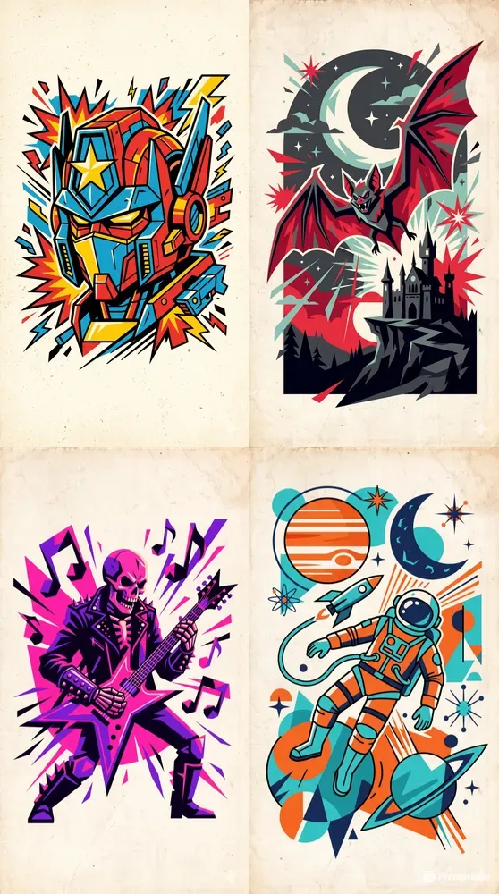 Midcentury Pop Art Posters